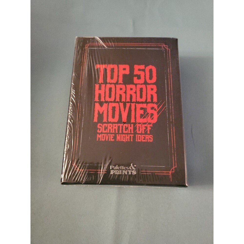 Premium Top 50 Horror Movies Scratch Off Cards - Horror Movie Gifts for Movie...